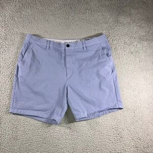 Bonobos Chino Shorts Men 40 Flat Front Casual Preppy Golf Nautical Blue 7''‎